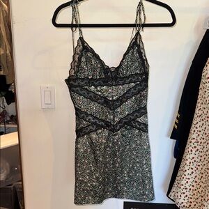 For Love and Lemons black lace mini dress!